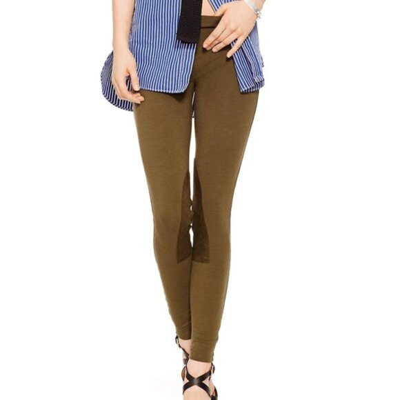 New, Ralph Lauren Olive Green Equestrian Riding Leggings - Picture 12 of 15